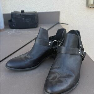 Women’s Black Leather Ankle Boots